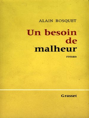 cover image of Un besoin de malheur